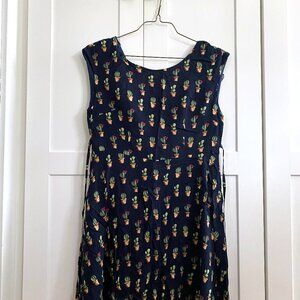 Sleeveless Summery Pineapple Dress